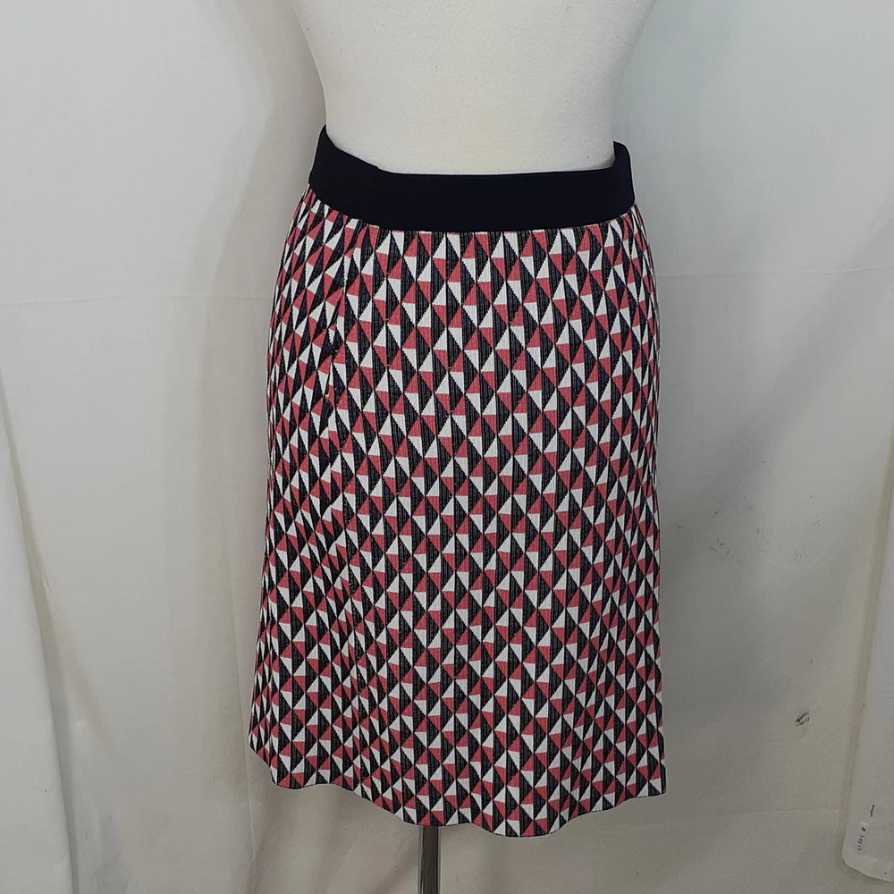 Kate Spade black blue orange and white blouse and matching skirt - Picture 7 of 9